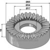Låseskive Washlocker - Ø60x19mm