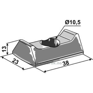 Kjetting guide - 9x31mm - Fristein, Kemper