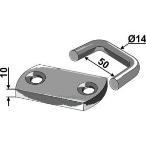 Kjedelås Ø14 - Kjededeling: 14x50