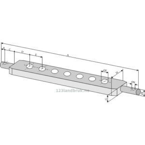 Hullbom - 470x30x65mm