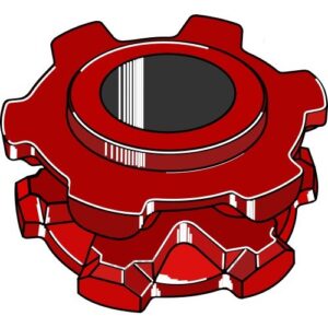 Kjettinghjul - Ø130xØ42 Bredde: 65mm - Kjededeling: 8x31 - Krüger