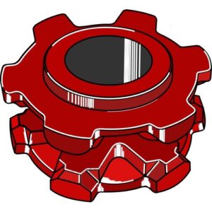 Kjettinghjul - Ø135xØ35 Bredde: 54mm - Kjededeling: 10x31 - Pöttinger