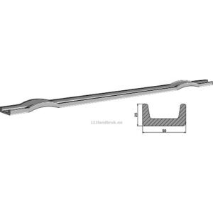 Avskraper - Bunnskinne - 1650mm - Fristein