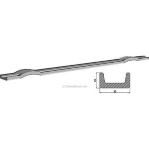 Avskraper - Bunnskinne - 1750mm - Mengele