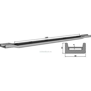 Avskraper - Bunnskinne - 1725mm - Strautmann