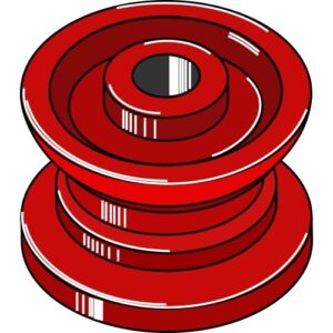 Kjettinghjul - Ø100xØ30 Bredde: 50mm - Kjededeling: 13x36 - Strautmann