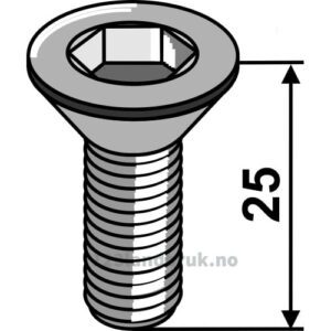 Umbraco Forsenket - 10.9 - M10x25mm