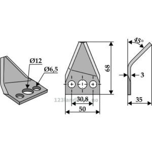 Formikserkniv - Høyre - Strautmann