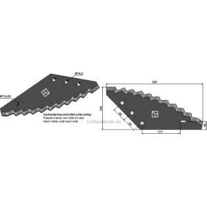 Formikserkniv - Hardmetall belagt - Logifeed & R.M.H., van Lengerich