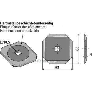 Formikserkniv - Hardmetall belagt - Seko, Strautmann, Zago