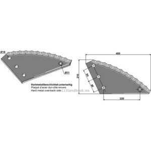 Formikserkniv - Hardmetall belagt - Strautmann