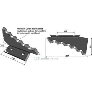 Formikserkniv - Wolframkarbid belagt - Høyre - Keenan
