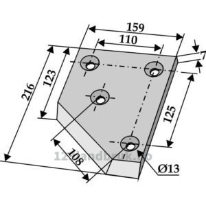 Silokniv Hjørne - Høyre - Bressel & Lade