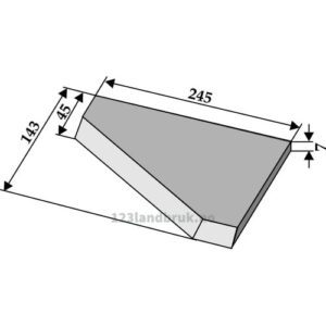 Silokniv Hjørne - Høyre - Hale