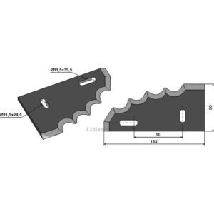 Formikserkniv - Høyre - Himel