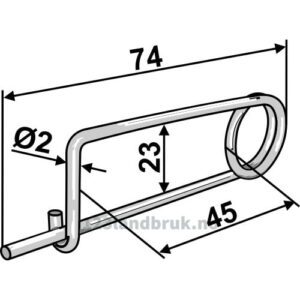 Splint - Ø2x74mm
