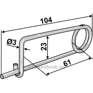 Splint - Ø3x104mm