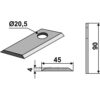 Slåmaskinkniv - 90x45x4mm - JF