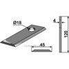 Slåmaskinkniv - 120x45x4mm - Kuhn