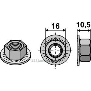 Mutter - M10x1,5mm - Kuhn