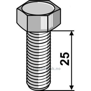 Knivbolt - 10.9 - M10x1,5mm - B.C.S.