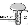 Låsebolt - 8.8 - M8x1,25x16mm - Galvanisert - Kemper, Strautmann