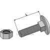Låsebolt med Mutter - 8.8 - M8x1,25x20mm - Galvanisert