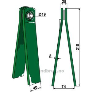 Crimptind - 218x40mm - Krone