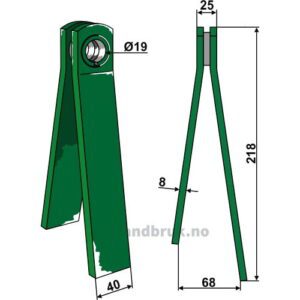Crimptind - 218x40mm - Krone