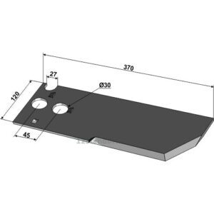 Kniv til forvogn - Krone