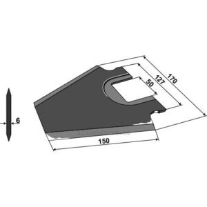 Kniv til forvogn - Schuitemaker