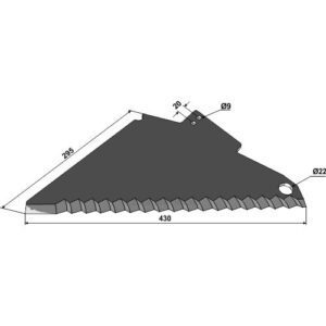 Kniv til forvogn - Strautmann