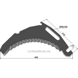 Kniv til forvogn - Bergmann