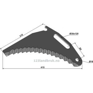 Kniv til forvogn - Bergmann