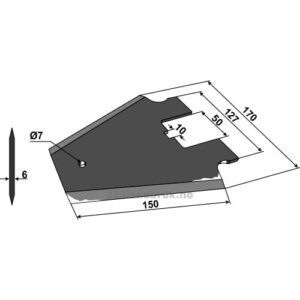 Kniv til forvogn - Schuitemaker