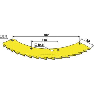 Kniv / Sagkniv  Finsnitter TungstenCarbide - Venstre - John Deere, Kemper