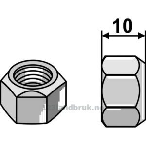 Låsemutter Konisk - 7/16" UNC - Bourgault
