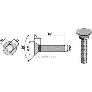 Plogbolt - 7/16" - Bourgault