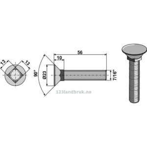 Plogbolt - 7/16" - Bourgault
