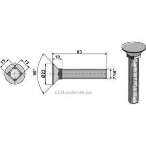 Plogbolt - 7/16" - Bourgault