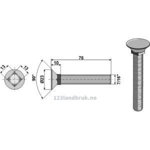 Plogbolt - 7/16" - Bourgault