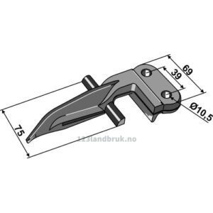 Finger ytterste - 69mm - Claas