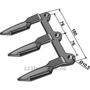 Trippelfinger - 180mm - John Deere