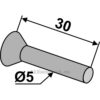 Splint m/senkehode - Ø5mm