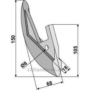 Kjeramisk såskjær - 150mm - Nordsten