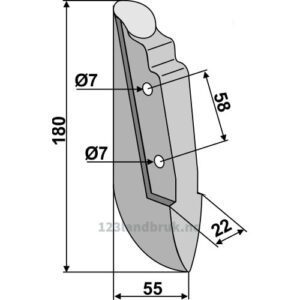 Såskjær, metall - 180mm - Accord, Sicma
