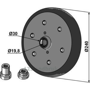 Lukke-Trykkhjul - Ø240x42mm - Gaspardo, Maschio