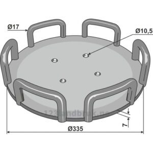 Tallerken Ø335 til Primera DMC 3000 / 4500 - Ø120mm - Amazone