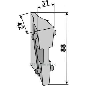 Såskjær metal - 88mm - Becker