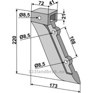 Såskjær, metall - 220mm - Becker
